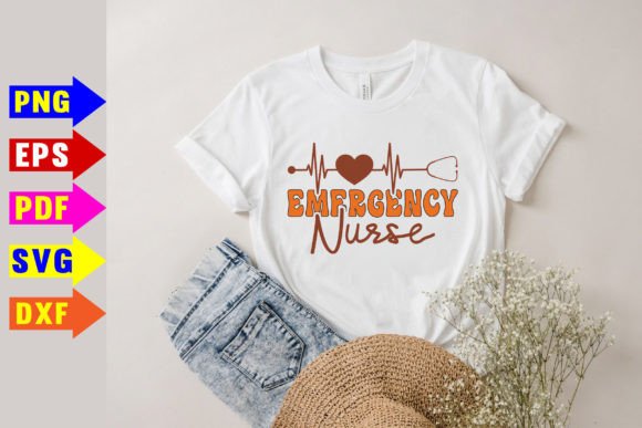 Emergency Nurse Svg for Graphics & T-Shirt Designs