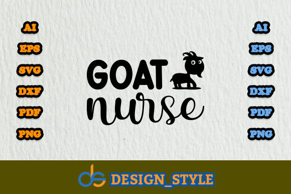 Goat Nurse Svg: Graphics for Print Templates