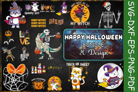 Happy Halloween Bundle: Graphics for Crafts