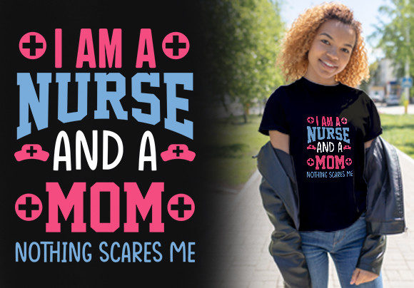 Mothers Day T-shirt Design for Nurse Svg