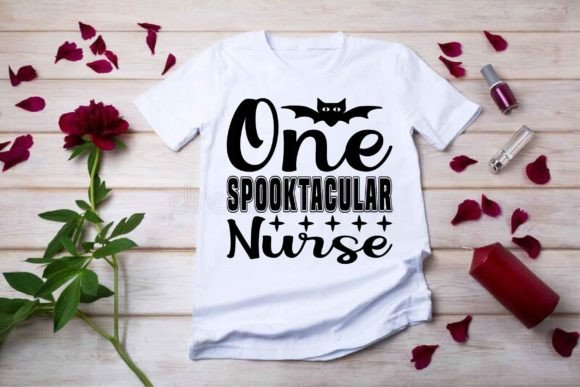 One Spooktacular Nurse Svg Design: Graphics for T-Shirt Designs