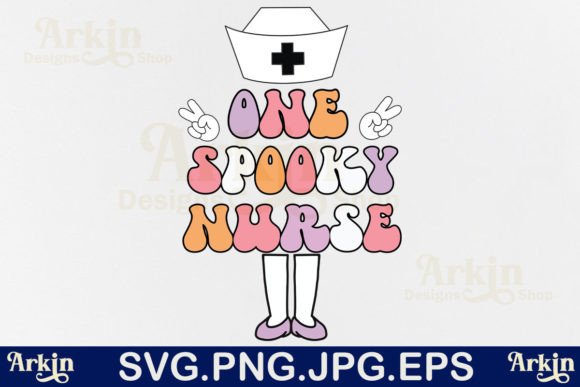 One Spooky Nurse SVG: Halloween Graphics for Print Templates
