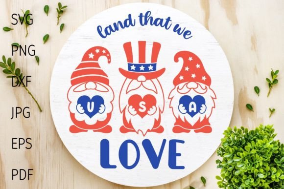 Patriotic Gnomes: Graphics for Crafts and Commercial Use