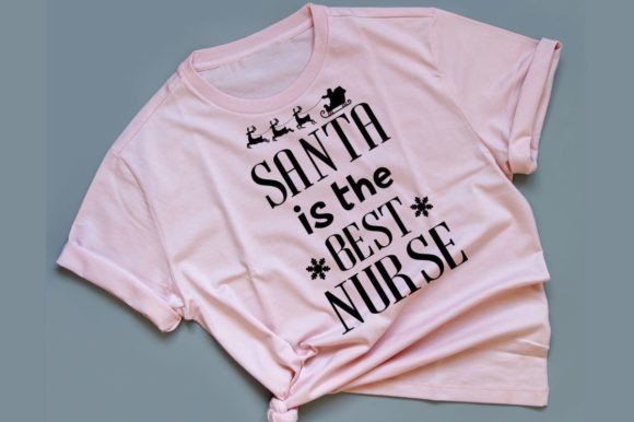 Santa is the Best Nurse-SVG Vector: Graphics for T-Shirt Designs